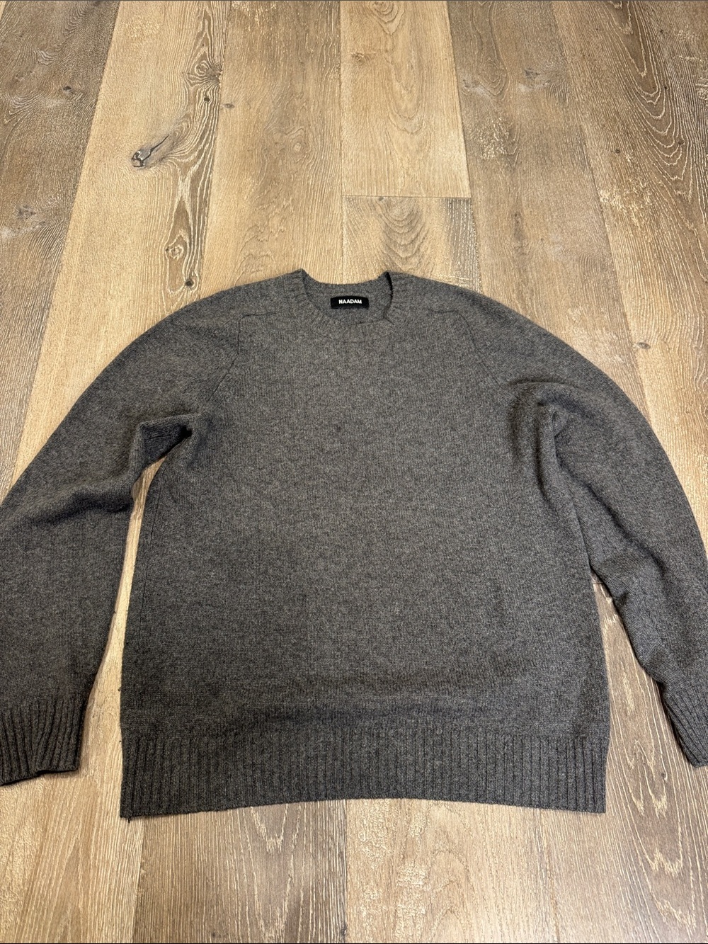 NAADAM Dark Charcoal Crewneck Cashmere Sweater 0730